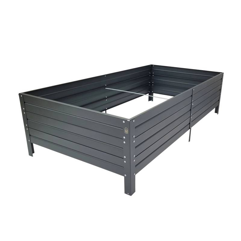 KLASIKA GARDEN Hochbeet Pulverbeschichtet Anthrazit RAL 7016 150x75x30 von KLASIKA GREENHOUSES