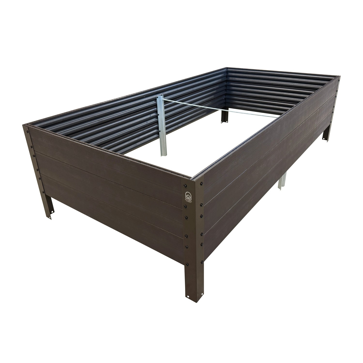 KLASIKA Woodlook GPPS Hochbeet Braun 150x75x30 von KLASIKA GREENHOUSES