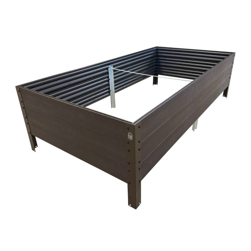 KLASIKA Woodlook GPPS Hochbeet Braun 150x75x30 von KLASIKA GREENHOUSES