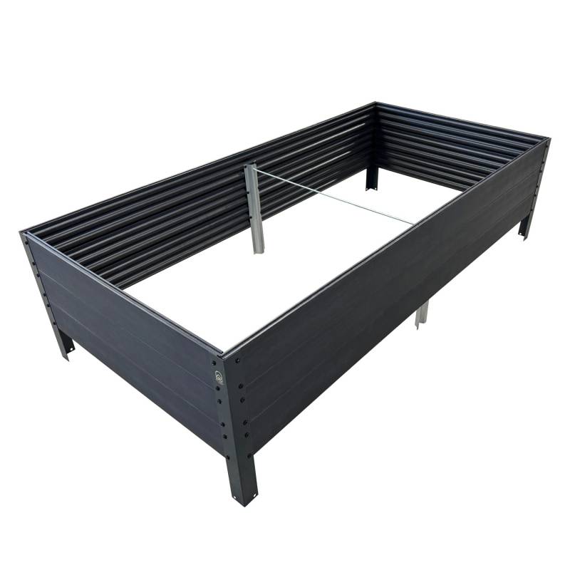 KLASIKA Woodlook GPPS Hochbeet Grau 150x75x30 von KLASIKA GREENHOUSES