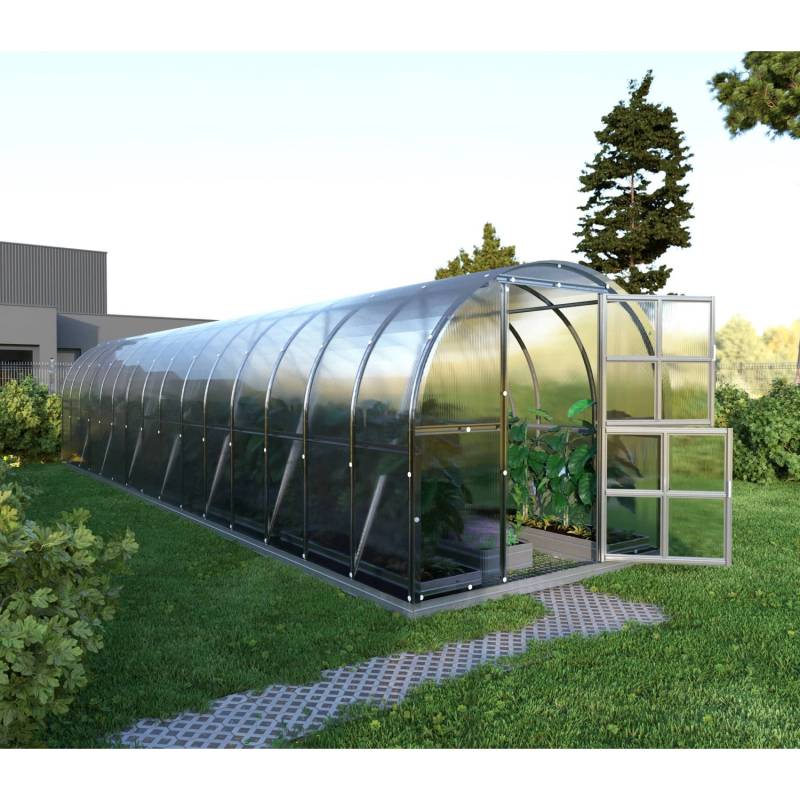 Klasika Greenhouses Arch*KLASIKA Gewächshaus 30m², 3m x 10m mit 4 mm Polycarbonatabdeckung von KLASIKA GREENHOUSES
