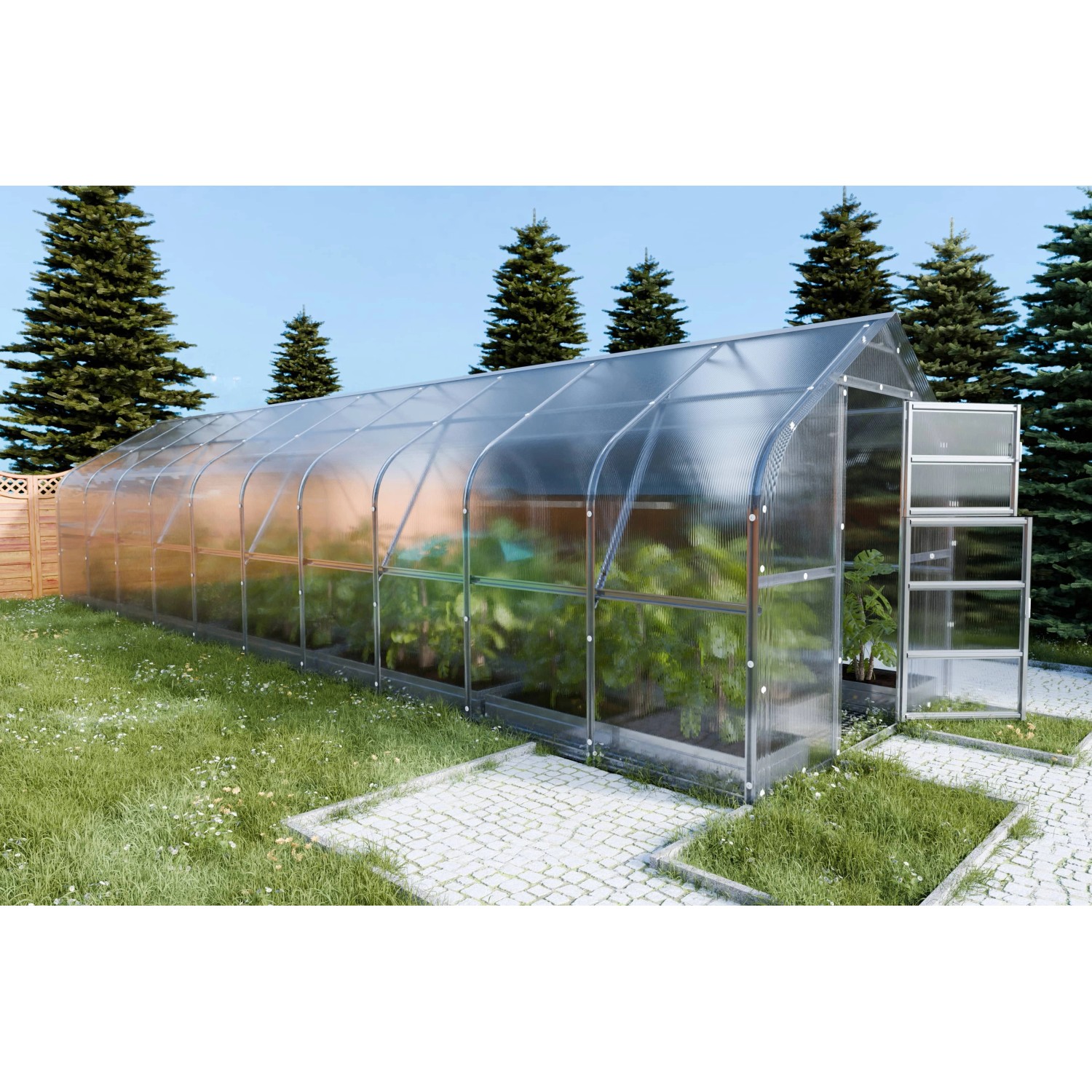 Klasika Greenhouses Drop KLASIKA Gewächshaus 25m2, 2,5m x 10m, 4 mm Polycarbonatabdeckung Klasika Greenhouses Drop KLASIKA Gewächshaus 25m2, 2,5m x 10m, 4 mm Polycarbonatabdeckung von KLASIKA GREENHOUSES
