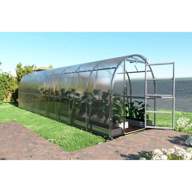 Klasika Greenhouses Slim*KLASIKA Gewächshaus 16m², 2m x 8m mit 4 mm Polycarbonatabdeckung von KLASIKA GREENHOUSES