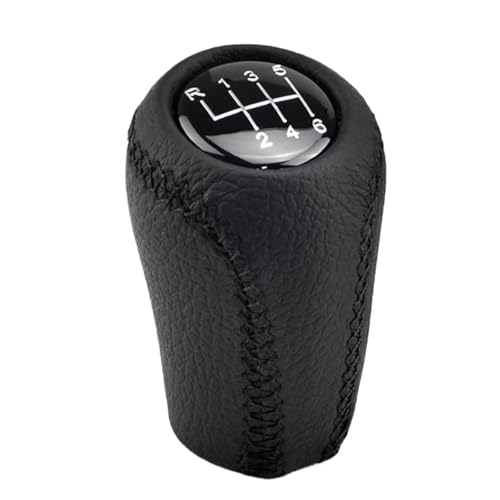 5/6-Gang-Schaltknauf Für Mazda 3 BK BL 5 CR CW 6 II GH CX-7 ER MX-5 NC III MT Mit Leder-Schalthebel(6 speed black) von KLAUER
