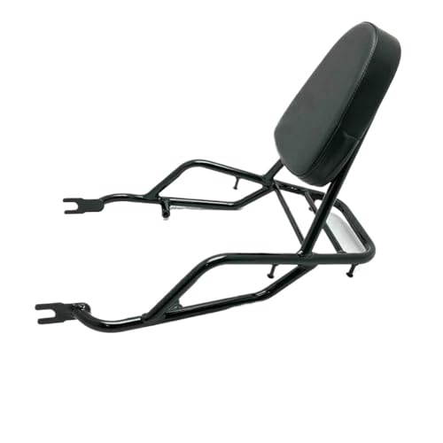 Für W400 W650 W800 Motorrad Gepäck Rack Rückenlehne Motorrad Gepäck Rack Fracht Rack(Glossy Black) von KLAUER