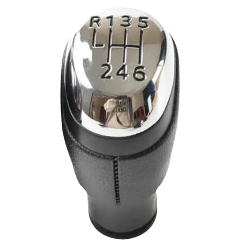 KLAUER 5/6-Gang-Schaltknauf Für Für Clio Mk4 IV 2012 2013 2014 2015 2016 2017 2018 2019 2020(K0739 Chrome 6Speed) von KLAUER