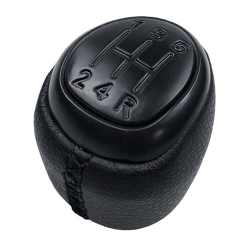 KLAUER 5/6-Gang-Schaltknauf Für SAAB 93 9-3 SS 2003 2004 2005 2006 2007 2008 2009 2010 2011 2012(Black,5 speed) von KLAUER