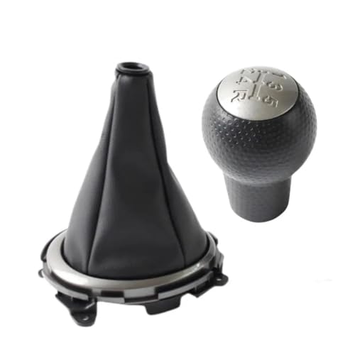 KLAUER 5-Gang-Schaltknauf Lederetui Für Fit Für Jazz 2009 2010 2011 2012 2013 2014 2015(Set) von KLAUER
