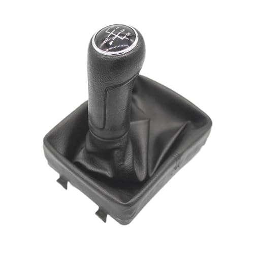 KLAUER 5-Gang-Schaltknauf Mit Gummimanschette Für VW Für Polo 9N 9N2 2002 2003 2004 2005 2006 2007 2008 2009 von KLAUER