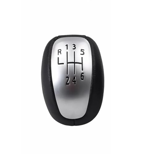 KLAUER Für Für Laguna 3 MK3 2007 2008 2009 2010 2011 2012 2013 2014 Schaltknauf Mit Stift Und Handball, Auto-Styling-Zubehör(Black) von KLAUER