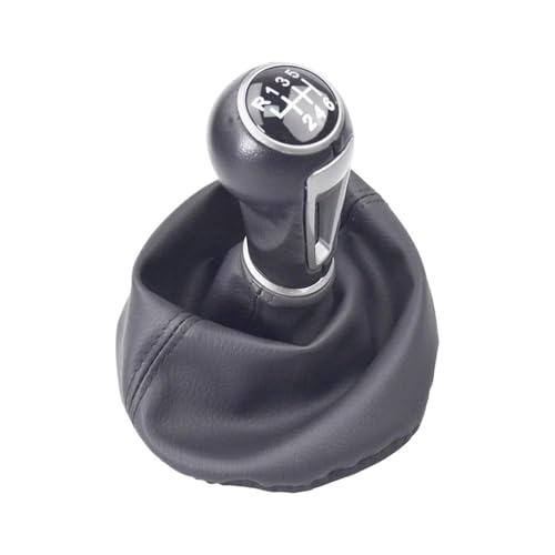 KLAUER Für SEAT Für IBIZA IV Manuelles 5-/6-Gang-Schaltknauf Mit Handball Und PU-Ledermanschette(6 speed) von KLAUER