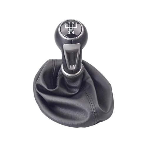KLAUER Für SEAT Für IBIZA IV: Schaltknauf Manuell 5/6-Gang Schalthebel Schalthebel PU-Leder Schaltmanschette(5 speed) von KLAUER
