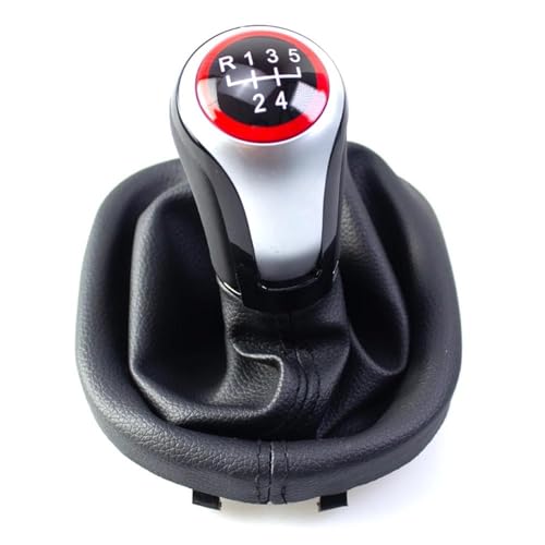 KLAUER Für VW Für 2003–2010 Für Caddy II MK2 2004–2009 Schaltknauf MT 5/6-Gang Mit Gummimanschette(5 speed) von KLAUER