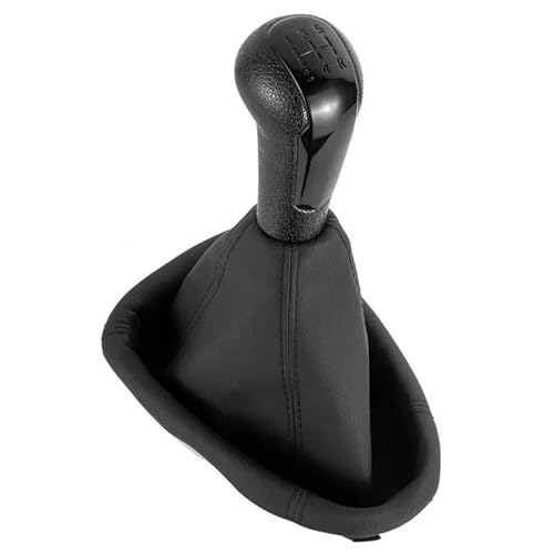 KLAUER Leder-Kofferraumabdeckung Für 5-Gang-Schaltgetriebe Für Holden Für Barina Für Spark (M300) 2011 2012 2013 2014 2015(Black,Gear knob boot) von KLAUER