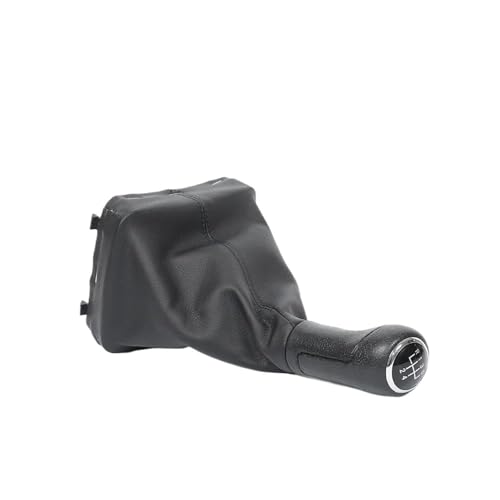 KLAUER Schaltknauf-Manschettenabdeckung Für VW Für Polo 9N 9N2 9N3 2002 2003 2004 2005 2006 2007 2008 2009(Black line,Black) von KLAUER