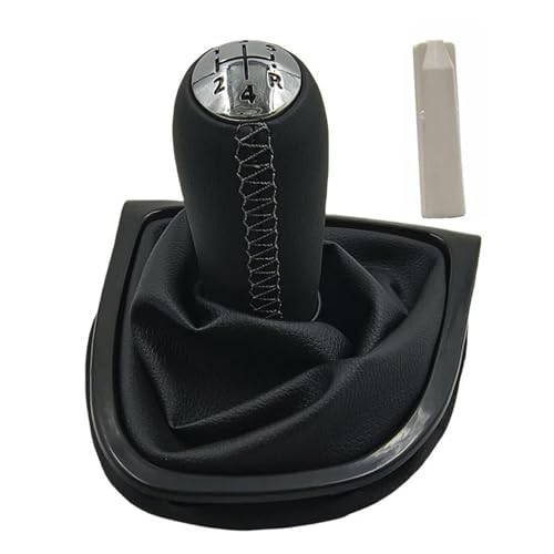 KLAUER Schaltknaufmanschette Für Linkslenker Schalthebelmanschette Lederabdeckung Für Schalthebel Für Für Clio 4 IV MK4 2013 2014 2015 2016(Black) von KLAUER