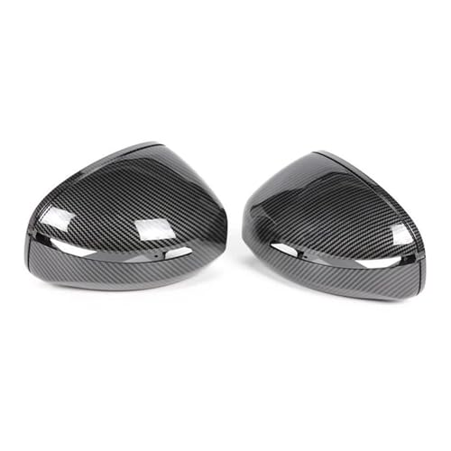 KLAUER Tür Spiegelkappen Für A-udi TT TTS TTRS MK2 (8J) R8 (42) 2007-2014 Carbon Look Spiegel Abdeckung Auto Außen Rückansicht Kappe Shell Fall 1 Paar Rückspiegelschalen(Carbon Fiber Pattern) von KLAUER