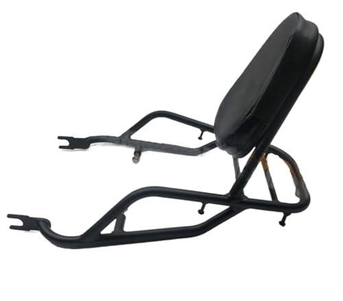 Motorradgepäckträger Rückenlehne Für W400 W650 W800 Motorrad-Gepäckträger Gepäckträger(Matt Black) von KLAUER