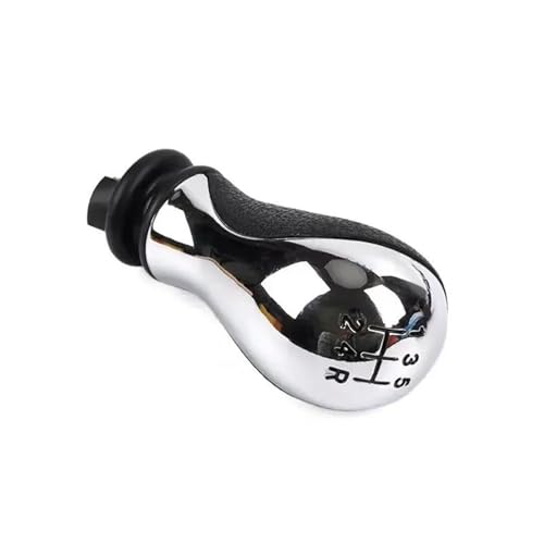 Schaltknauf Für Citroen C5 2001–2008 Für Xsara Für Picasso 1999–2008 5-Gang-Schaltgetriebe(Silber,Gear knob) von KLAUER