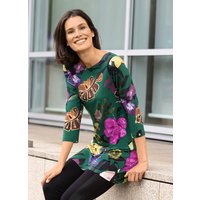 Fantasievolle Tunika mit modisch flachem Ausschnitt von KLAUS MODELLE MADE IN GERMANY