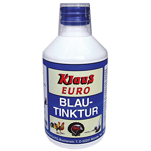 Klaus Blautinktur flüssig 500 ml - Ergänzungsfuttermittel für Vögel - Geschmacklos - 0.5 kg von KLAUS