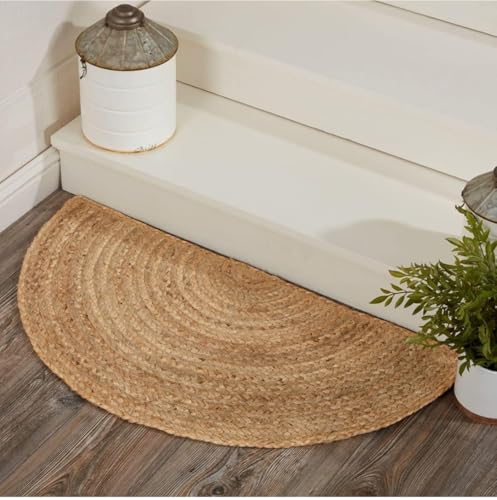 KLAVATE Indische Handarbeit Natürliche Jute Haustür Teppich Outdoor Willkommen Matte Bodenteppich Türmatte Celeste Tan Halbkreis Jute Teppich Haustür Eingang Matte KLAVATE Indische Handarbeit Natürliche Jute Haustür Teppich Outdoor Willkommen Matte Bodenteppich Türmatte Celeste Tan Halbkreis Jute Teppich Haustür Eingang Matte von KLAVATE