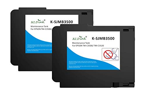 KLDink Kompatible SJMB3500 C33S020580 Wartungsbox für TM-C3500 ColorWorks C3500 Drucker (2er-Pack) von KLDink