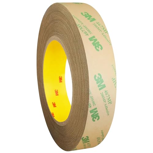 3M 467 MP | Doppelseitiges Klebeband | Extra dünn | Stark klebend / 25 mm x 55 m von KLEBESHOP24
