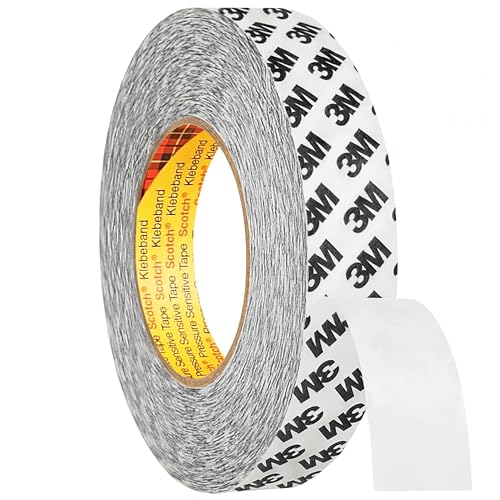 3M 9086 doppelseitiges Klebeband, 5 oder 50 m, verschiedene Breiten wählbar / 25 mm x 50 m von KLEBESHOP24
