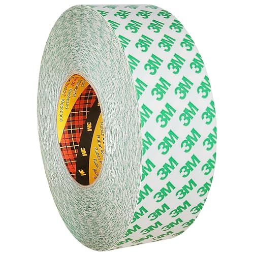3M 9087 doppelseitiges PVC-Klebeband, weiß, Breite wählbar, 50 m auf Rolle / 50 mm x 50 m von KLEBESHOP24
