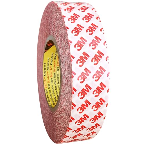 3M 9088 doppelseitiges Klebeband aus PET, stark klebend, verschiedene Breiten wählbar / 38 mm x 50 m von KLEBESHOP24