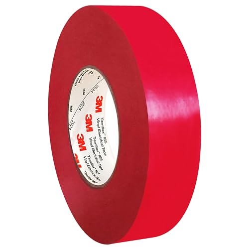 3M Temflex 165 Elektro-Isolierband | Aus PVC | Selbstklebendes Isolierband | Isoband | 0,15 mm Dicke, 19 mm x 25 m | Klebeband zum Isolieren, Reparieren und Bündeln/Rot 3M Temflex 165 Elektro-Isolierband | Aus PVC | Selbstklebendes Isolierband | Isoband | 0,15 mm Dicke, 19 mm x 25 m | Klebeband zum Isolieren, Reparieren und Bündeln/Rot von KLEBESHOP24
