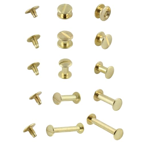 Buchschrauben vermessingt oder vernickelt, 20 Stück, Größe wählbar (vermessingt 40 mm) Buchschrauben vermessingt oder vernickelt, 20 Stück, Größe wählbar (vermessingt 40 mm) von KLEBESHOP24