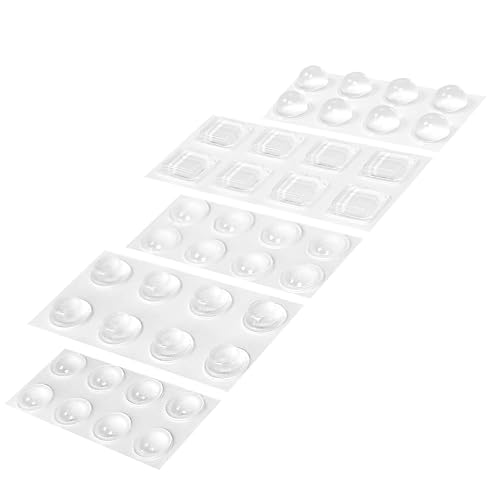 Elastikpuffer selbstklebend, Sortimentspack 5 x 8 Stück, Anschlagpuffer transparent, Gummifüße zum Kleben, Schutzpuffer Elastikpuffer selbstklebend, Sortimentspack 5 x 8 Stück, Anschlagpuffer transparent, Gummifüße zum Kleben, Schutzpuffer von KLEBESHOP24