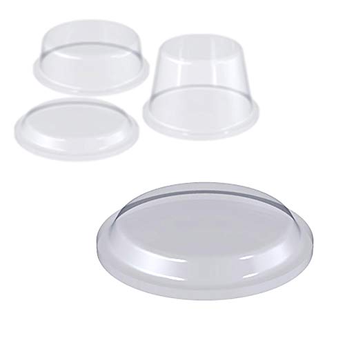 Elastikpuffer zylindrisch (Ø 12,7 x H 1,8 mm, transp., 200 St.) von KLEBESHOP24