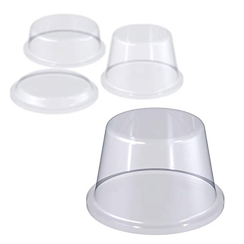 Elastikpuffer zylindrisch (Ø 16,5 x H 10,2 mm, transp., 128 St.) von KLEBESHOP24