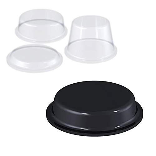 Elastikpuffer zylindrisch (Ø 19 x H 4 mm, schwarz, 42 St.) von KLEBESHOP24