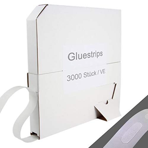 Gluestrips Klebestreifen ablösbar 10 x 30 mm 3000 Stück verschiedene Klebestärken/leicht haftend, ablösbar Gluestrips Klebestreifen ablösbar 10 x 30 mm 3000 Stück verschiedene Klebestärken/leicht haftend, ablösbar von KLEBESHOP24