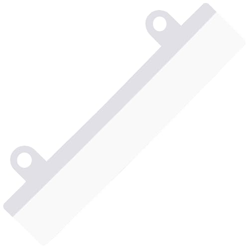 Heftstreifen zum Kleben | Abheftvorrichtung selbstklebend | 122 x 25 mm | Farbe & Menge wählen/Transparent, 10 Stück von KLEBESHOP24