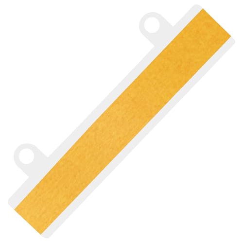 Heftstreifen zum Kleben | Abheftvorrichtung selbstklebend | Transparent | Menge wählbar (100 Stck., weiß) von KLEBESHOP24