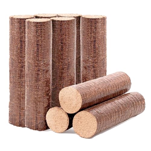 Holzbriketts/Heizbriketts aus 100% Holz (70% Buche, 30% Eiche) | Paket mit 20 kg = 10 Briketts von KLEBESHOP24