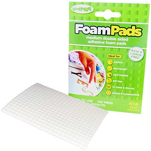 3D Klebepads | Doppelseitig klebend | Weiß | Permanente Haftung | 5 x 5 x 3 mm / 414 Stück 3D Klebepads | Doppelseitig klebend | Weiß | Permanente Haftung | 5 x 5 x 3 mm / 414 Stück von KLEBESHOP24