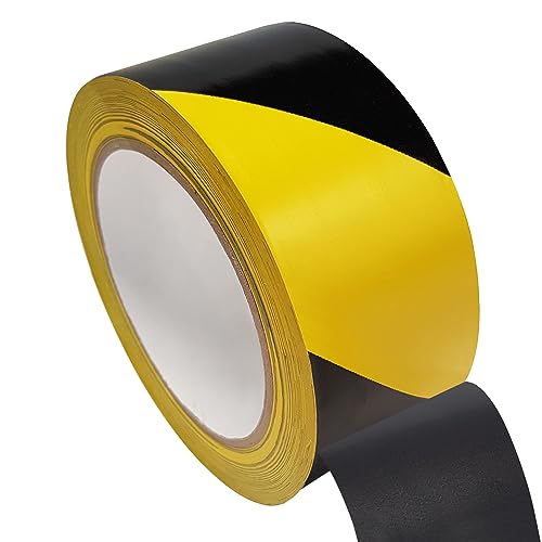 KLEBESHOP24 Bodenmarkierungsband | 50 mm x 33 m | Einseitig klebend | Einfarbig oder zweifarbig gestreift | Ablösbar auf den meisten Untergründen | Warnklebeband/Schwarz-Gelb KLEBESHOP24 Bodenmarkierungsband | 50 mm x 33 m | Einseitig klebend | Einfarbig oder zweifarbig gestreift | Ablösbar auf den meisten Untergründen | Warnklebeband/Schwarz-Gelb von KLEBESHOP24