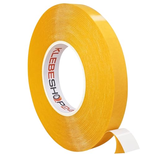 Doppelseitiges PVC Klebeband | 50 m Länge | Breite wählbar | Weiß | Extra stark klebend | Reißfest, robust, strapazierfähig | Universelles Montageklebeband ~ 19 mm x 50 m Doppelseitiges PVC Klebeband | 50 m Länge | Breite wählbar | Weiß | Extra stark klebend | Reißfest, robust, strapazierfähig | Universelles Montageklebeband ~ 19 mm x 50 m von KLEBESHOP24