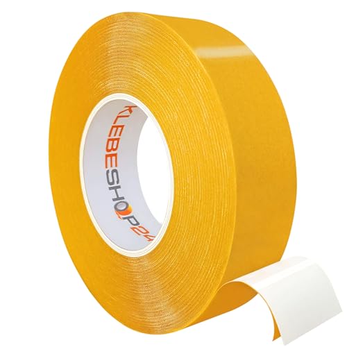 KLEBESHOP24 Doppelseitiges PVC Klebeband | 50 m Länge | Breite wählbar | Weiß | Extra stark klebend | Reißfest, robust, strapazierfähig | Universelles Montageklebeband ~ 30 mm x 50 m KLEBESHOP24 Doppelseitiges PVC Klebeband | 50 m Länge | Breite wählbar | Weiß | Extra stark klebend | Reißfest, robust, strapazierfähig | Universelles Montageklebeband ~ 30 mm x 50 m von KLEBESHOP24