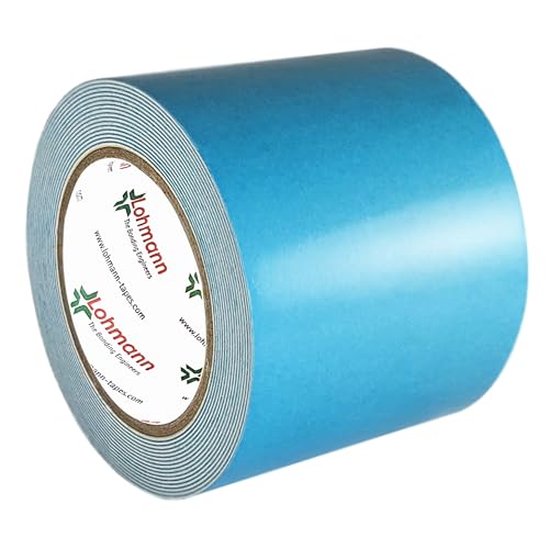 KLEBESHOP24 Duplocoll 918 | Doppelseitiges Spiegelklebeband | Abmessung wählbar | 1 mm dick | Aus weißem PE-Schaum | Hochqualitatives Montageklebeband von Lohmann / 100 mm x 5 m von KLEBESHOP24