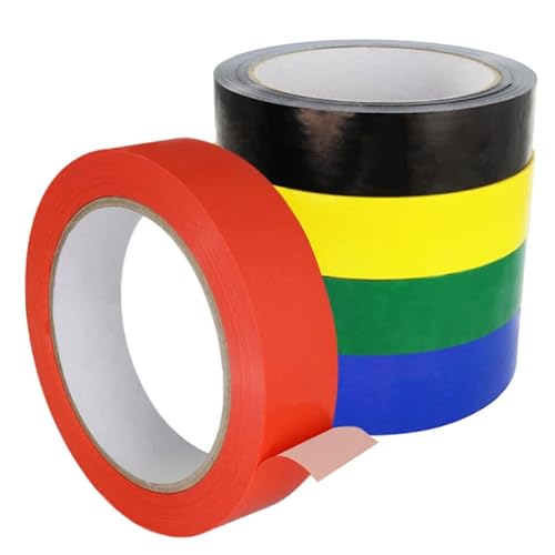 KLEBESHOP24 Einseitiges PVC-Klebeband | Universell einsetzbar | Zum Verkleben und Markieren | 25 mm x 66 m | Farbe wählbar/Jede Farbe, je 1 Rolle (5 Rollen) KLEBESHOP24 Einseitiges PVC-Klebeband | Universell einsetzbar | Zum Verkleben und Markieren | 25 mm x 66 m | Farbe wählbar/Jede Farbe, je 1 Rolle (5 Rollen) von KLEBESHOP24