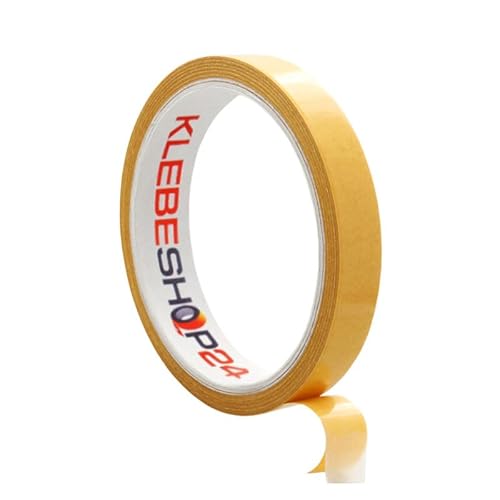 KLEBESHOP24 KLEBEBAND DOPPELSEITIG | Handreißbar | Breite wählbar | 10/50 m | Stark klebend | Universalklebeband | Doppelklebeband für Papier, Metall, Kunststoff, Pappe, Holz etc. / 6 mm x 10 m KLEBESHOP24 KLEBEBAND DOPPELSEITIG | Handreißbar | Breite wählbar | 10/50 m | Stark klebend | Universalklebeband | Doppelklebeband für Papier, Metall, Kunststoff, Pappe, Holz etc. / 6 mm x 10 m von KLEBESHOP24