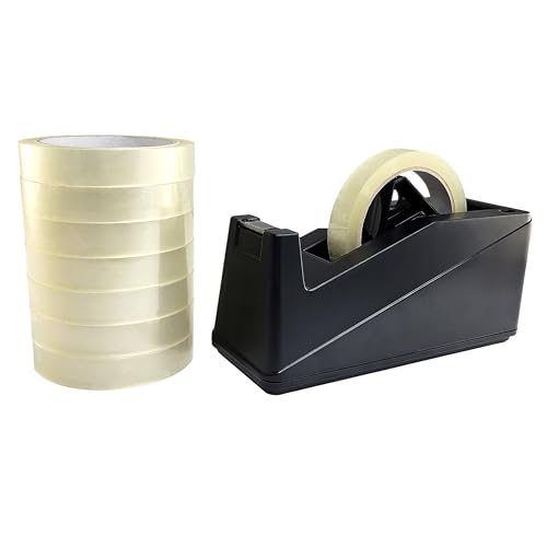 KLEBESHOP24 Klebebandabroller inklusive 8 Rollen Klebeband je 19 mm x 66 m/schwarz KLEBESHOP24 Klebebandabroller inklusive 8 Rollen Klebeband je 19 mm x 66 m/schwarz von KLEBESHOP24