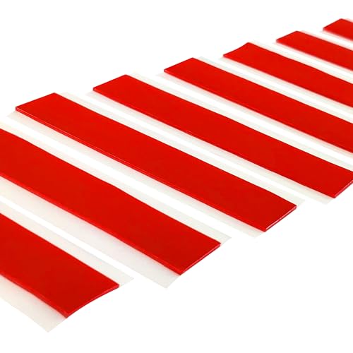Klebestrips transparent doppelseitig sehr stark klebend aus Reinacrylat 15 mm x 80 mm x 1 mm dick, verschiedene Verpackungseinheiten / 100 Stück von KLEBESHOP24